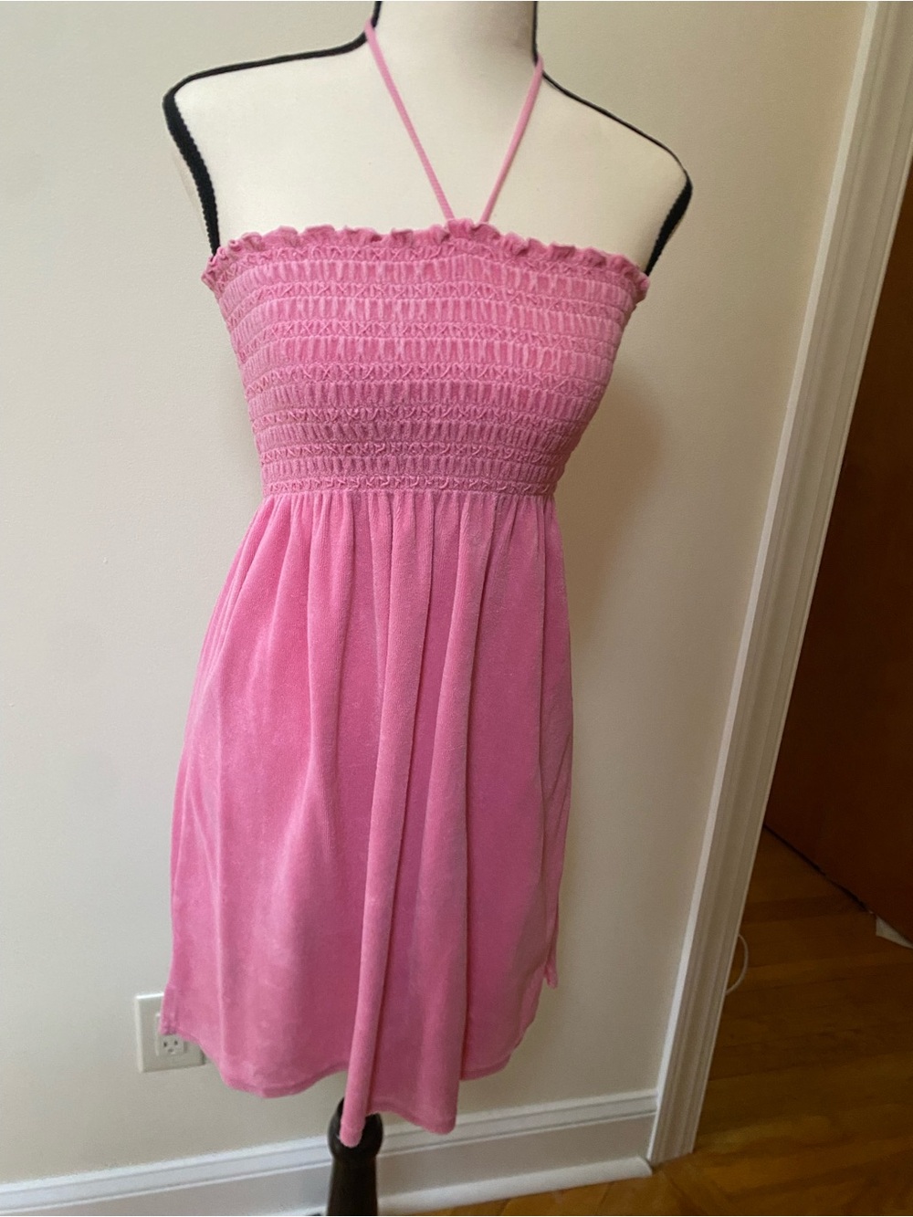 Juicy Couture Pink Smocked Top with Signature Label